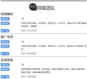 千赢国际水处理环保公司招聘  网络团队